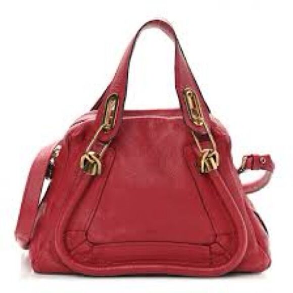 Chloe Handbags - Chloe Calfskin Medium Paraty Acerola Bag